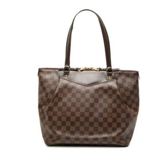Louis Vuitton Pre-owned Tote Bags, female, Brown, Size: ONE SIZE Pre-owned Vintage Damier Canvas Shoulder Tote