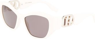 Karl Lagerfeld KL6086S 105 Womens Sunglasses White Size 54