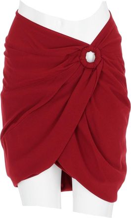 Isabel Marant Draped Mini Skirt With Gathered Front And Ring Detail