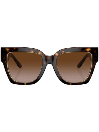 Tory Burch oversize-frame sunglasses - women - Acetate - 52 - Green