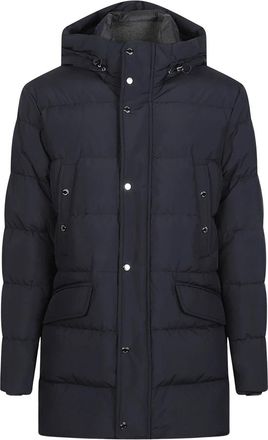 Moorer Grimani-STP Down Jacket - Heren - Winterjassen - Blauw - M - Polyester - Jassen