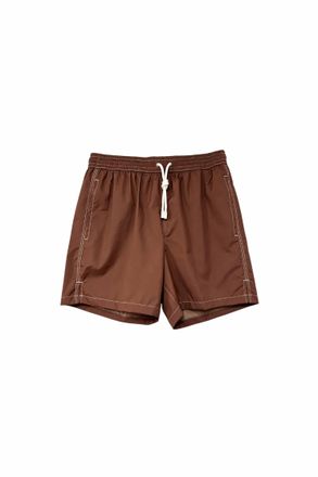 Fedeli Mens Madeira Airstop Swim Shorts Trunks In Brown