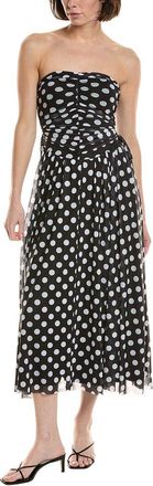 NVLT Nvlt Mesh Midi Dress