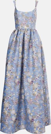 Markarian Abito lungo in jacquard floreale