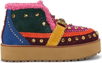 Kurt Geiger Mansion Cozy Faux Shearling Bootie in Pink Multi at Nordstrom, Size 6.5
