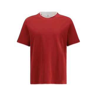 Brunello Cucinelli Uomo, Top, Rosso, XL, new