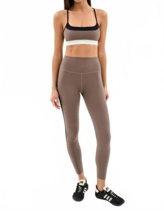 SPLITS59 Layla Airweight High Waist 7/8 Leggings In Lentil/black