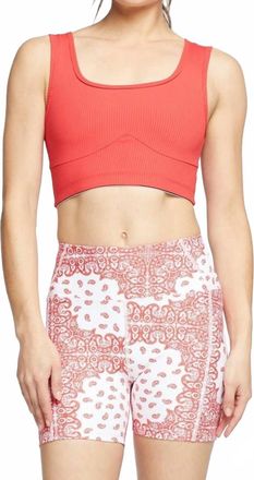 YEAR OF OURS Ribbed Gia Sports Bra In Red
