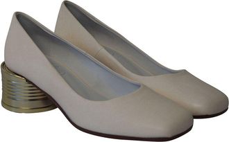 Maison Margiela Womens Leather Tin Can Heel Pump, Size 35, Never Worn (Authentic Pre-Loved)