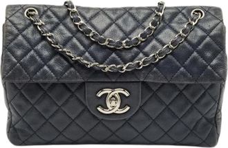 Chanel Pre-owned Vintage Leren Schoudertas - Dames - Vintage Schoudertas - Zwart - ONE Size - Leer - Vintage