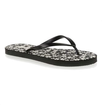 Regatta Womens Orla Kiely Cushioned Flip Flops - Parsley Black - 8 UK