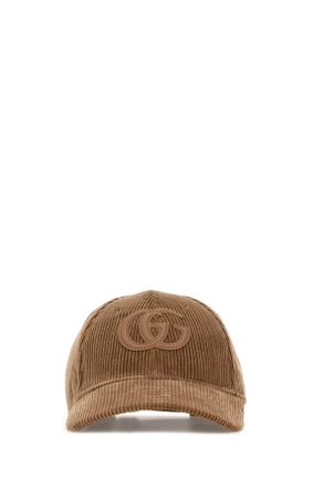 Gucci Camel Corduroy Baseball Cap