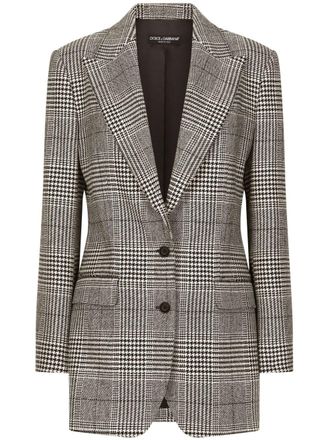 Dolce & Gabbana Blazer tartan - Grigio