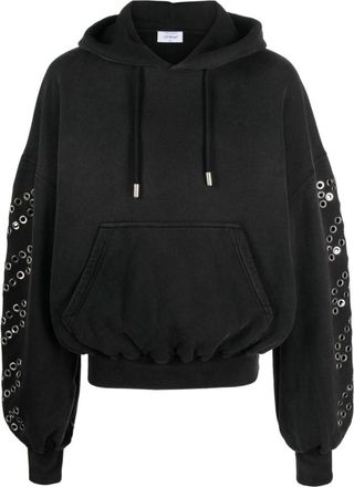 Off-white Black Embellished Hoodie