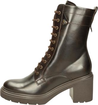 Nero Giardini Anfibi Tacco Medio - Dames - Schoenen - Bruin - Maat: 38 EU Leer