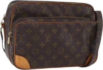 Louis Vuitton Pre-owned Cross Body Bags, female, Brown, Size: ONE SIZE Pre-owned Canvas Cross Body Bag