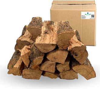 Acquaverde Legna da Ardere di Ulivo Olivo Secca in Tronchetti, per Stufe Camini e Barbecue - 20 Cartoni 300 Kg