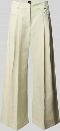 Boss Orange by Hugo Boss BOSS Orange Loose Fit Weite Hose mit Leinen-Anteil Modell TAKORA in Lind, Gr&ouml;&szlig;e 34