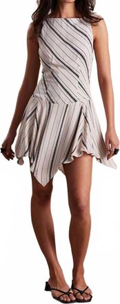 Sovere Elemental Mini Dress In Ecru/black