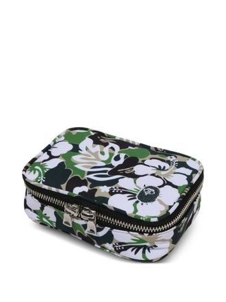 A Bathing Ape hibiscus-print washbag - Green