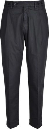 Berwich Pantalone - Heren - Nette broeken - Zwart - S - Katoen - Broeken