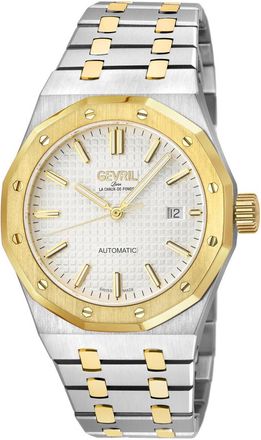 Gevril Group Gotham Automatic White Dial Mens Watch 49403B