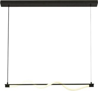 Searchlight Searchlight Serpent 1 Light LED Convertible To Semi Flush Pendant, Black, Acrylic 2700K