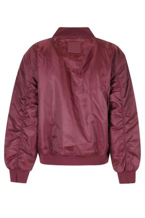 Anine Bing Leon V-Neck Ribbed Hem Bomber Jacket