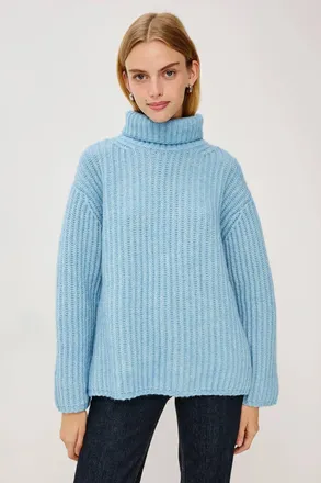 Rails Anja Knit Sweater In Light Blue