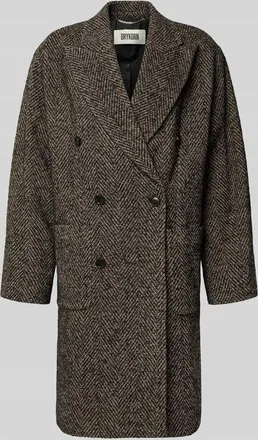 Drykorn Drykorn Mantel aus Woll-Mix Modell MATESSO in Mittelbraun, Gr&ouml;&szlig;e L