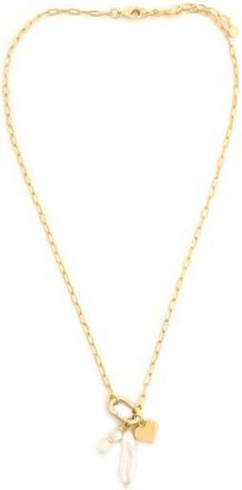 Panacea Cultured Pearl Drop Pendant Necklace in White at Nordstrom Rack