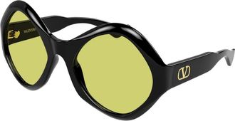 Valentino Pantos Zonnebril - unisex - Zonnebrillen - Zwart - 61 MM - Nylon - Accessoires