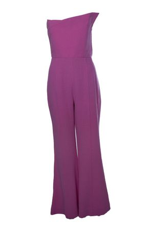 Roland Mouret strapless wool jumpsuit in pink