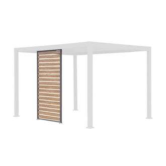 Sweeek Persiana de aluminio efecto madera de 1 3m, antracita