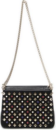 Christian Louboutin Small Pearl Studded Triloubi Chain Schoudertas