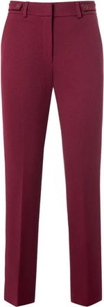 Manila Grace Rechte Broek - Dames - Slim Fit Broeken - Rood - XS - Broeken
