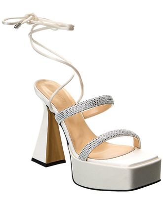 Mach & Mach Devon Satin Platform Sandal