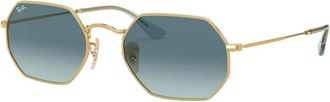 Ray-Ban Octagonale Zonnebril Rb 3556N 91233M - unisex - Zonnebrillen - Geel - 53 MM - Accessoires