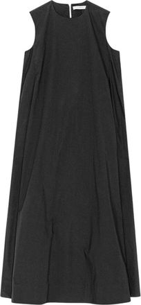 Remain Kleedjes, Dames, Zwart, M, Katoen, A-lijn Maxi Jurk