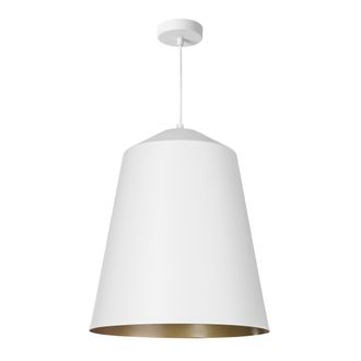 Paco Home L&aacute;mpara Colgante Sal&oacute;n Suspensi&oacute;n Mesa Comer Cocina Pantalla Industrial L&aacute;mpara Colgante - Blanco, Lat&oacute;n (&oslash;36.5 Cm) - Paco Home