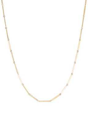 Lana Jewelry Laser Rectangular Chain Necklace in Yellow Gold at Nordstrom, Size 18