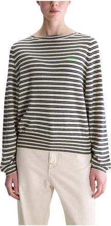 Bellerose Gerhi Knit - Dames - Ronde hals truien - Beige - S - Katoen - Truien & Vesten
