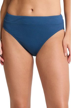 Tommy Bahama Island Cays High Waist Bikini Bottoms in Indigo Tide at Nordstrom, Size X-Large