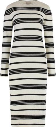 Moncler Boucle Gebreide Jurk - Dames - Casual kleedjes - Veelkleurig - XS - Katoen - Kleedjes