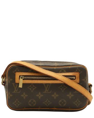 Louis Vuitton Brown Coated/Waterproof Canvas Pochette Cite (Authentic Pre- Loved)