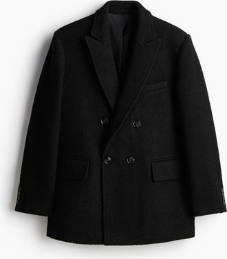 H&M Blazer aus Wollmix - Schwarz
