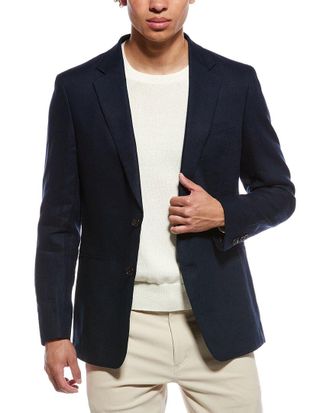 Reiss Grey Linen Formal Jacket