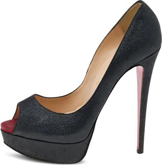 Christian Louboutin 145mm platform peep-toe pumps - Black