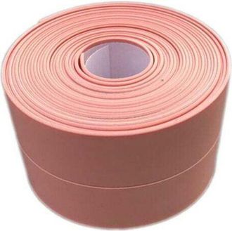 OEM (2 Piezas Rosa) Rodapi&eacute; Flexible - Tira De Remate Para Cocina Y Ba&ntilde;o 38 Mm 3,2 M, Junta Autoadhesiva, Tira Plegable Flexible, Tira De Sellado