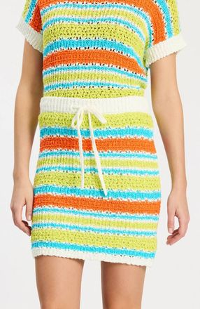 Tyler B&ouml;e Vero Knit Mini Skirt In Knit Stripes